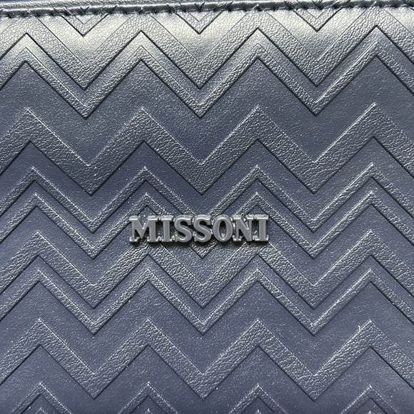 2 Missoni Blue Travel Amenity Bag/Cosmetic Case - Picture 2 of 7